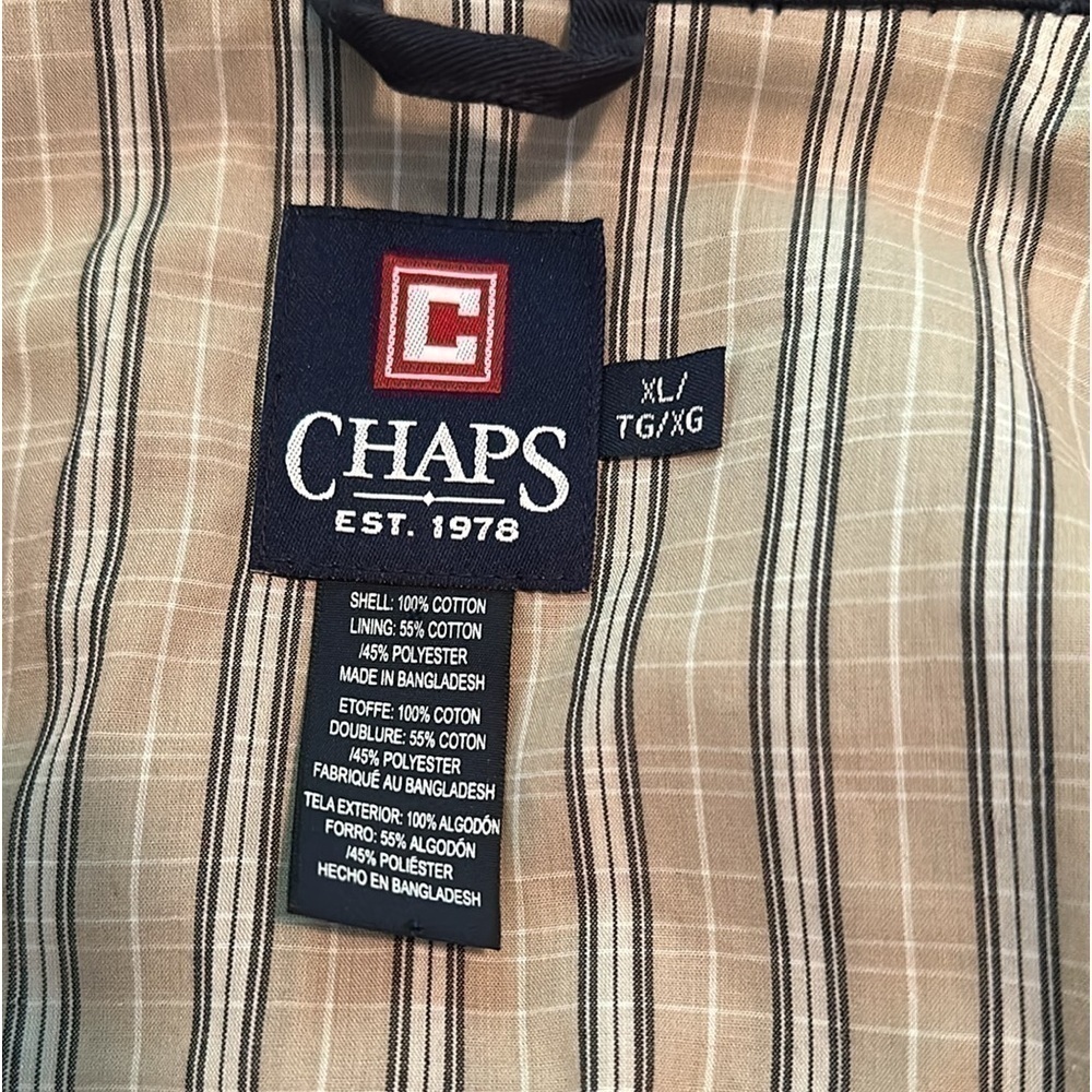 CHAPS Men’s Blue Jacket XL 
Preppy Classic Golf Business MidWeight 
Spring Fall - Picture 2 of 8